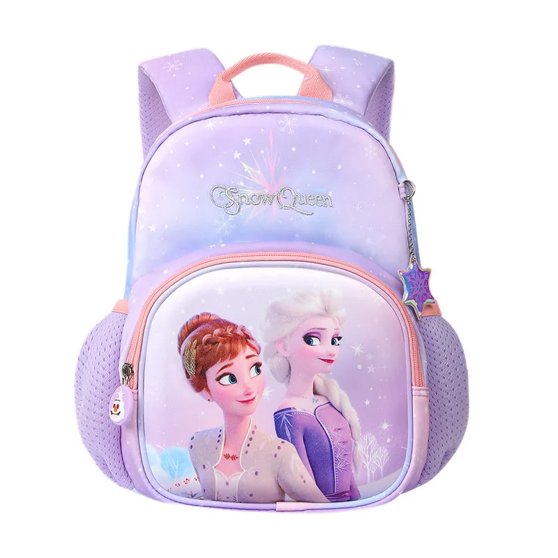 Disney Frozen Girls Kindergarten Bags Elsa Anna Student Shoulder Orthopedic Backpack Age 3-8 Light Water Proof Kids Gift Mochila