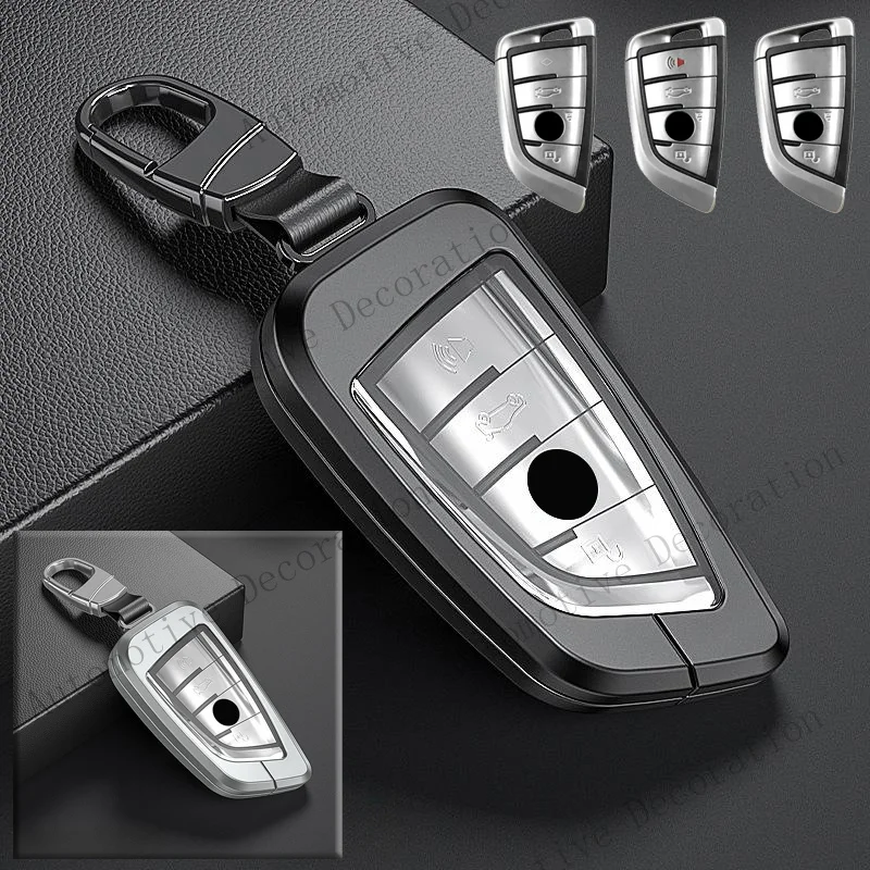 Z+ Aluminum Alloy TPU Car Smart Key Fob Case Cover For BMW 3 5 Series X1 X3 X5 X6
