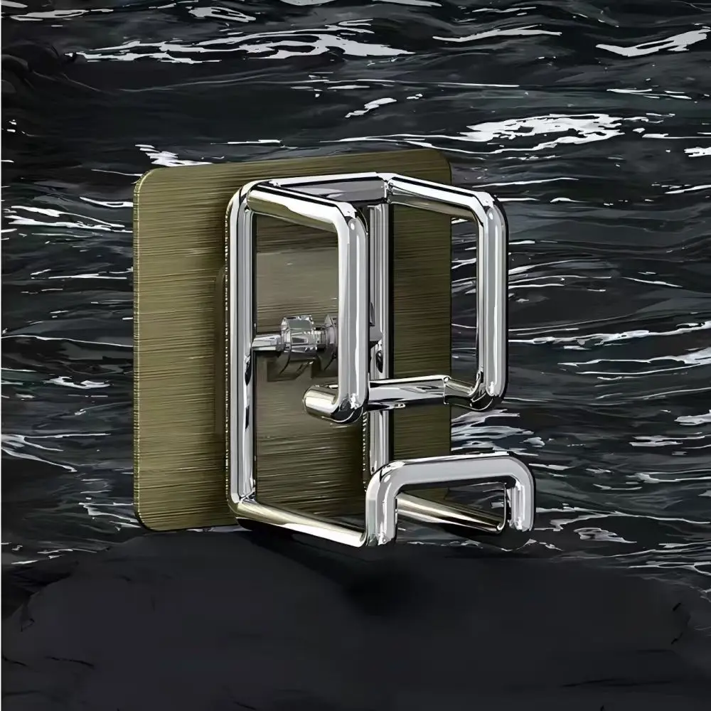 1/2/4/6Pcs Stainless Steel Washbasin Hook Multifunction Punch-free Kitchen Bathroom Rack Basin Storage Rack Towel Hanging Holder