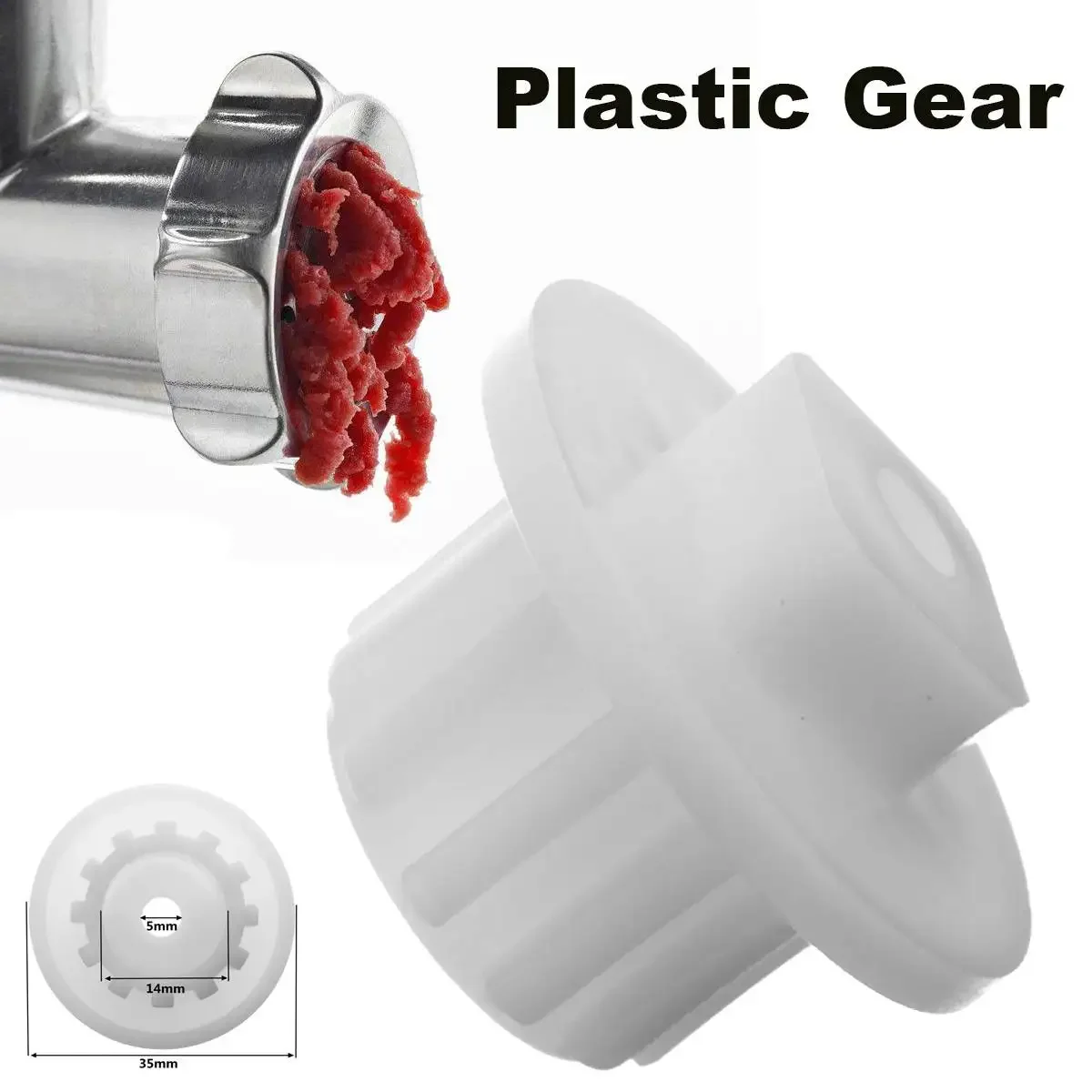 New Arrival Meat Grinder Parts Plastic Gear Fit For Zelmer HR7752/HR7754/HR7768/HR2724/HR2725 Kitchen Appliance Parts