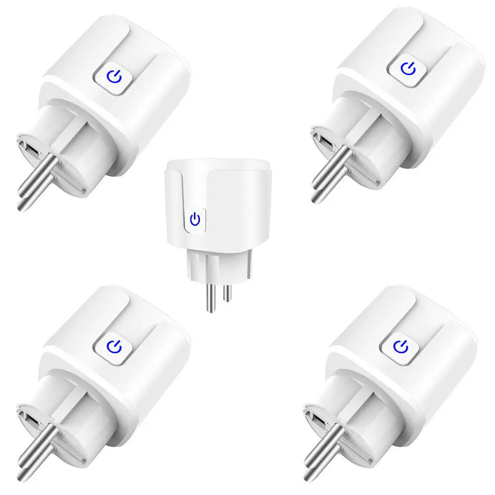 

WiFi with App Control Voice Compatible Energy Saving Eu Plug White Wireless Remote Control Socket