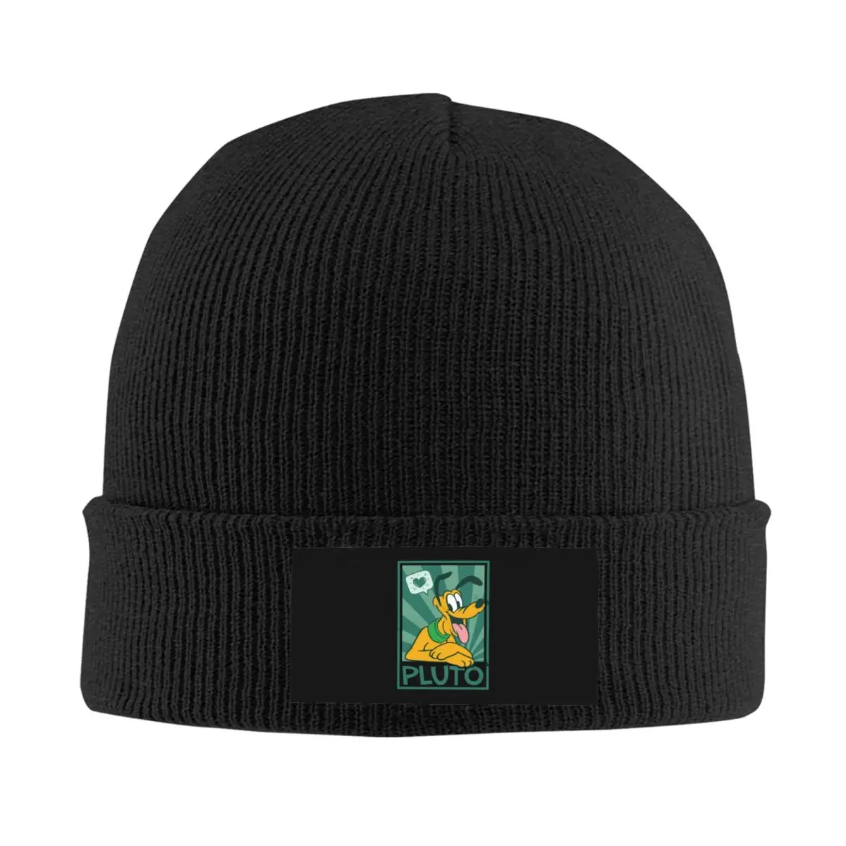 

Custom Pluto Skullies Beanies Caps Unisex Winter Warm Knit Hat Men Women Cool Adult Dog Cartoon Bonnet Hats Outdoor Ski Cap