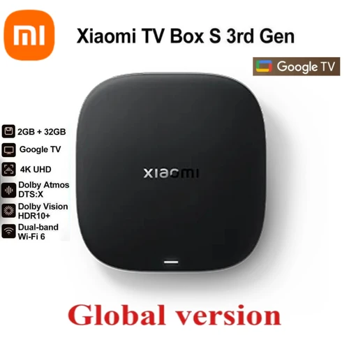 Imagen 2 del producto Xiaomi TV Box S 3a generación Google TV Smart Android TV Box 4K UHD WIFI 6 32GB ROM Dolby Vision HDR10 + asistente de Google BT5.2