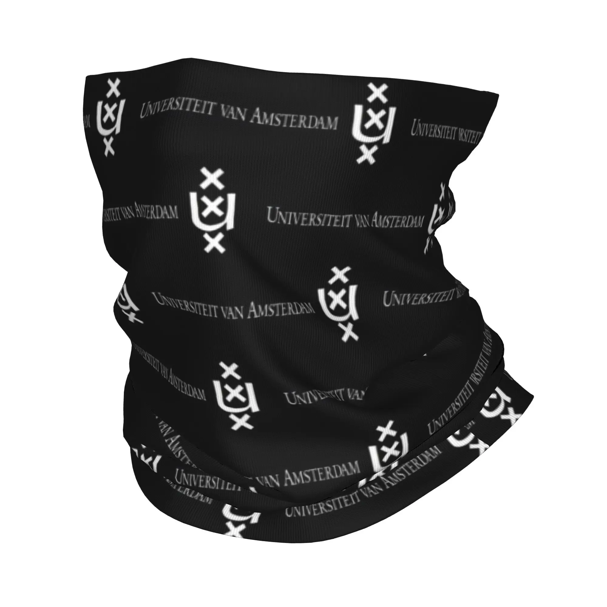 

Бандана с логотипом Нидерландов, университетского Амстердама, зимняя теплая повязка на шею, мужской ветрозащитный шарф для лица для пеших прогулок, гетры, повязка на голову