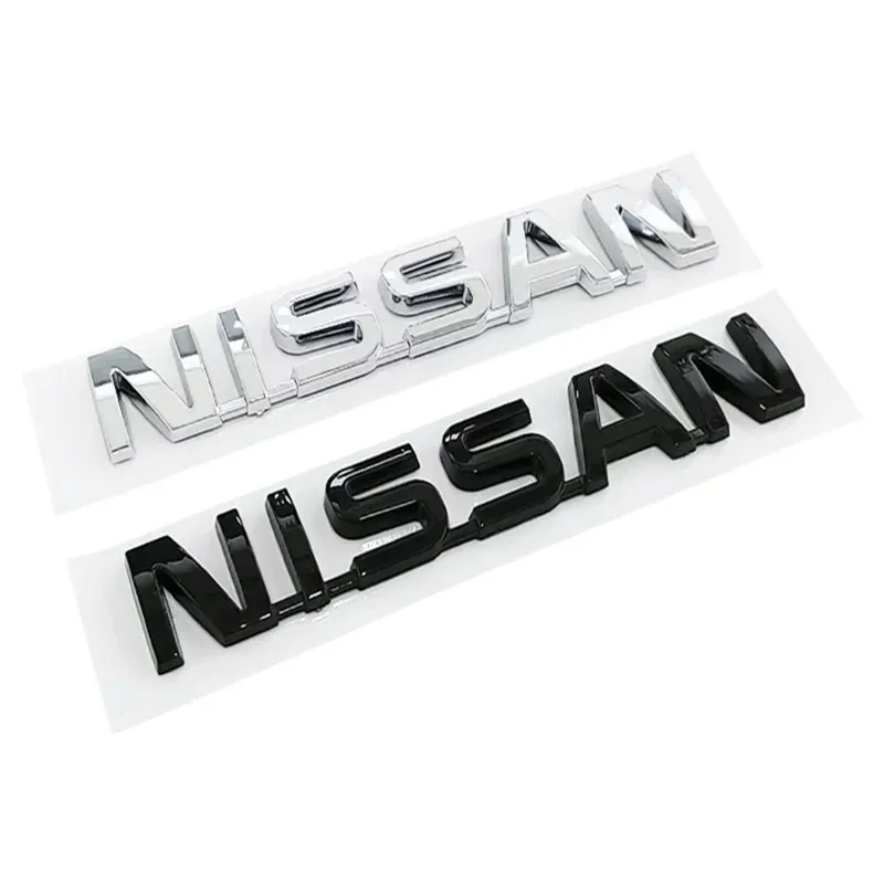 ABS Car Rear Trunk Bumper Tail Emblem Letter Sticker for Nissan X-trail Qashqai Note Juke Sentra Patrol Navara Micra