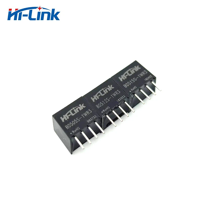 10pcs/lot Mini B0503/05/09/12/15/24S-1WR3 1W 5V to 3.3V/5V/9V/12V/15V/24V DC DC Power Supply Module Smart Home 88% Efficiency