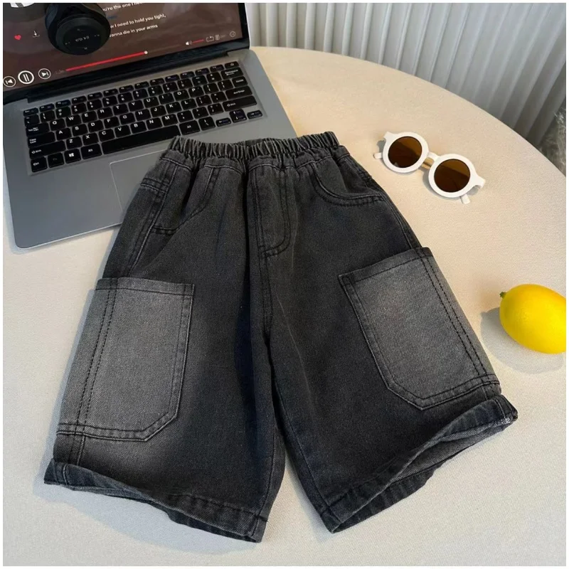 Korean Version Children's Clothing Boys' Summer Set New Children's Short Sleeved T-shirt Handsome Two-piece Set for boys