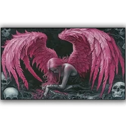 Mysterious Butterfly Fairy Spirit and Skeleton Fashion Fallen Angel,DIY Diamond Painting,Mosaic Embroidery,Cross Stitch Kit,gift
