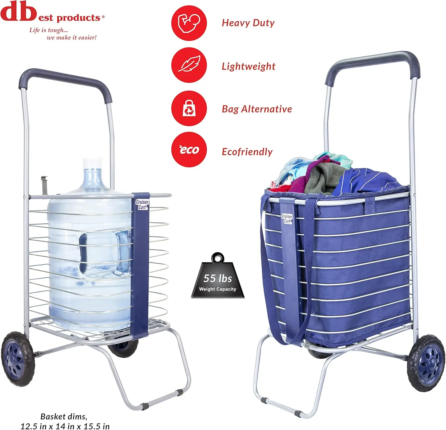 with Bag Bundle Shopping Cover Grocery Rolling Folding Laundry Basket on Wheels Foldable Utility Trolley Compact Lightweight Col