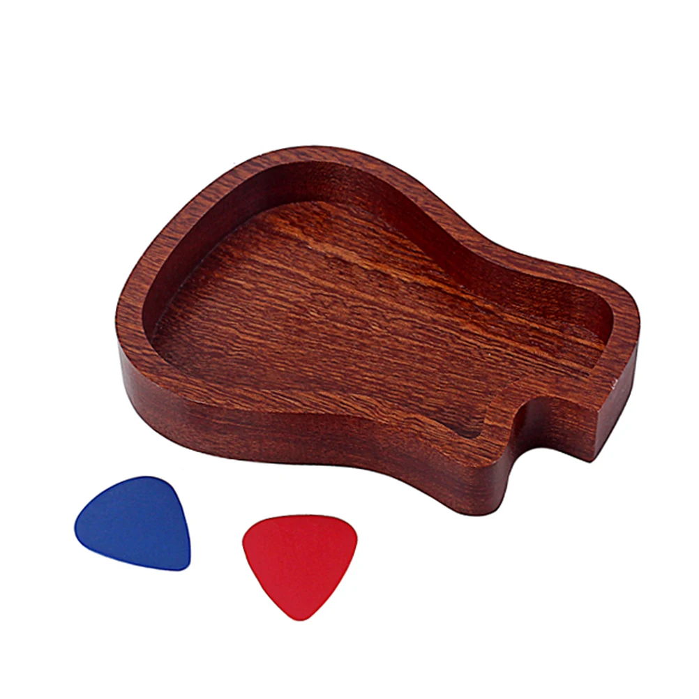 

Guitar Pick Wooden Storage Box Durable Finish Easy Access Picks Plectrum Case Accessories Guitar Pick Storage Box Music Gift