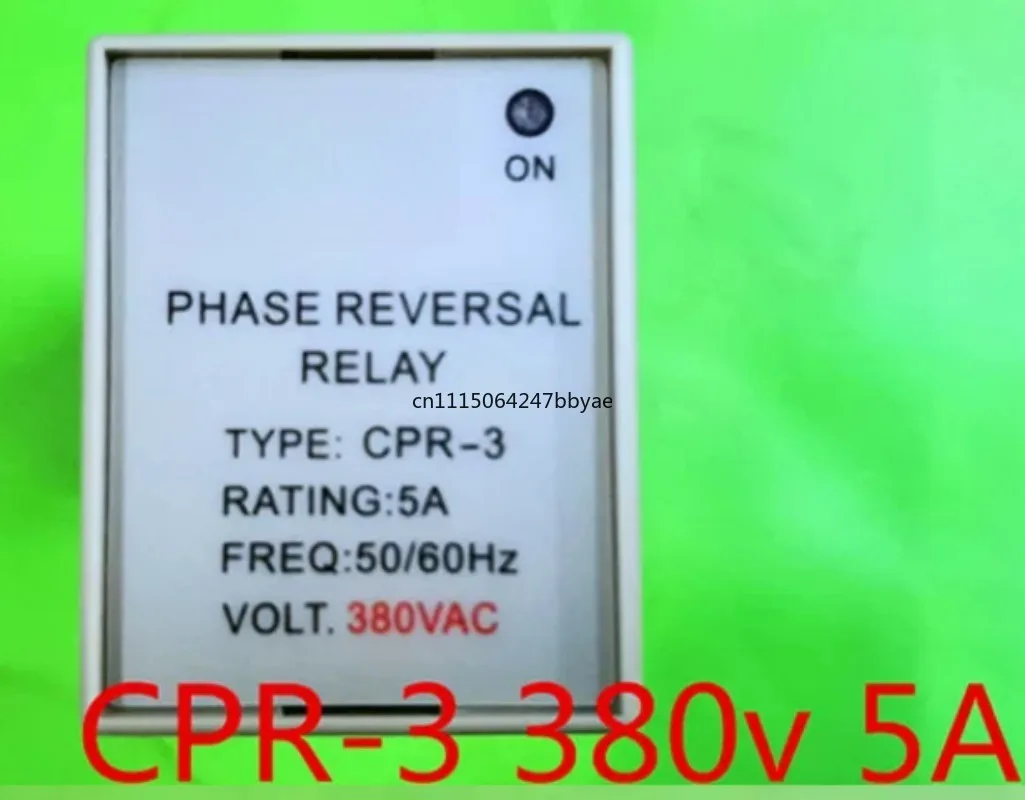 For CPR-3 5A Phase Sequence Protector AC380V Mold Temperature Machine Phase Sequence Relay Protection Switch