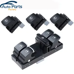 New Power Window Switch For VW Touran Tiguan Passat B6 B7 CC Golf Mk5 MK6 Jetta III AMAROK 5ND959857 5K4959857 5ND959855