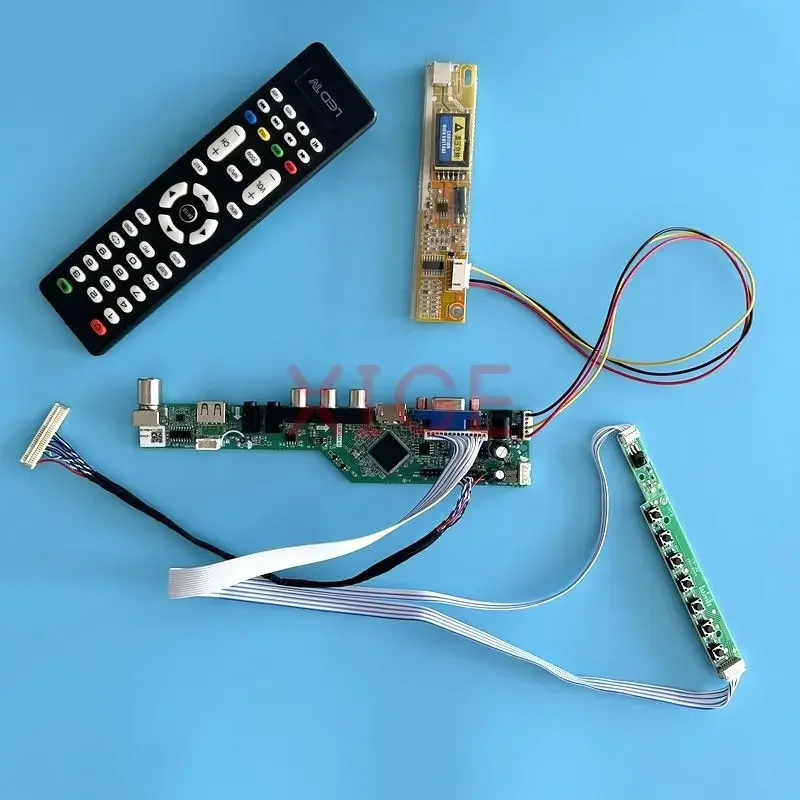 

LCD Driver Board Fit QD15XL01 QD15XL04 QD15XL06 QD15XL09 1024*768 Monitor Analog TV 1CCFL Kit DIY AV+USB+IR+VGA+HDMI LVDS 30 Pin