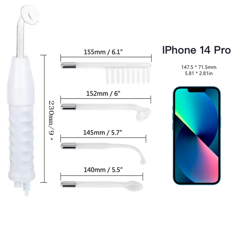 Professional Auto 4 in 1 Electric Therapy Hair Treatment Face Care High Frequency Wand Skin Rejuvenation Machine view 3