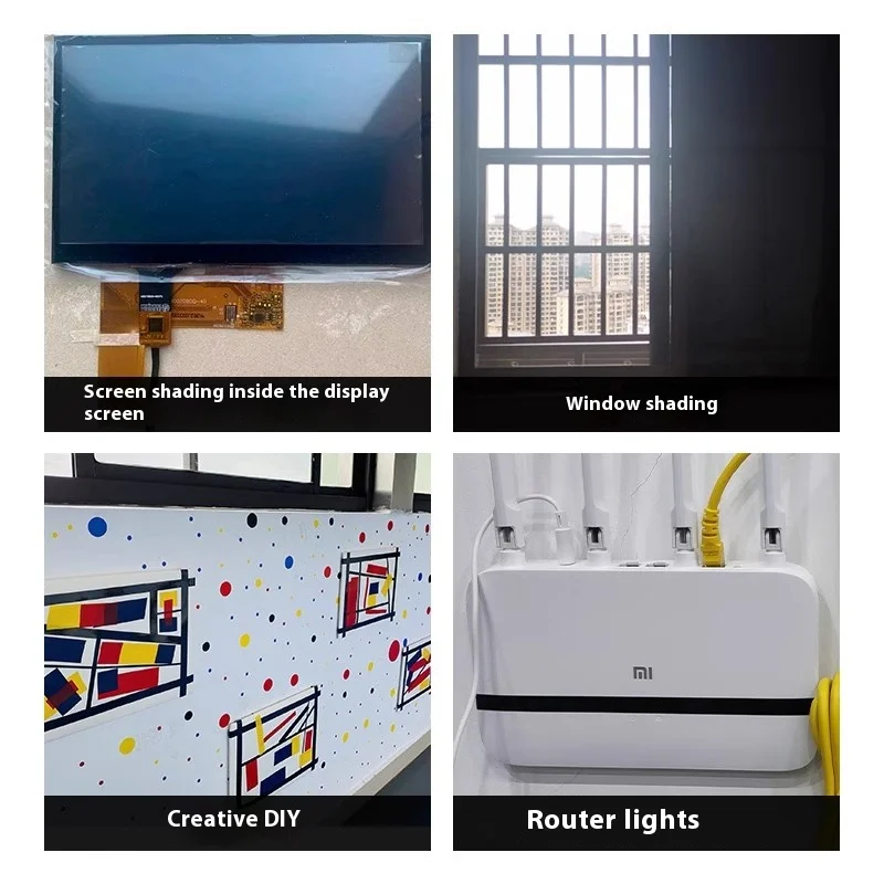 1 لفة شريط تعتيم أسود عازل الجهد مقاوم ماتي التظليل ارتفاع درجة الحرارة مقاومة بوليميد لاصق