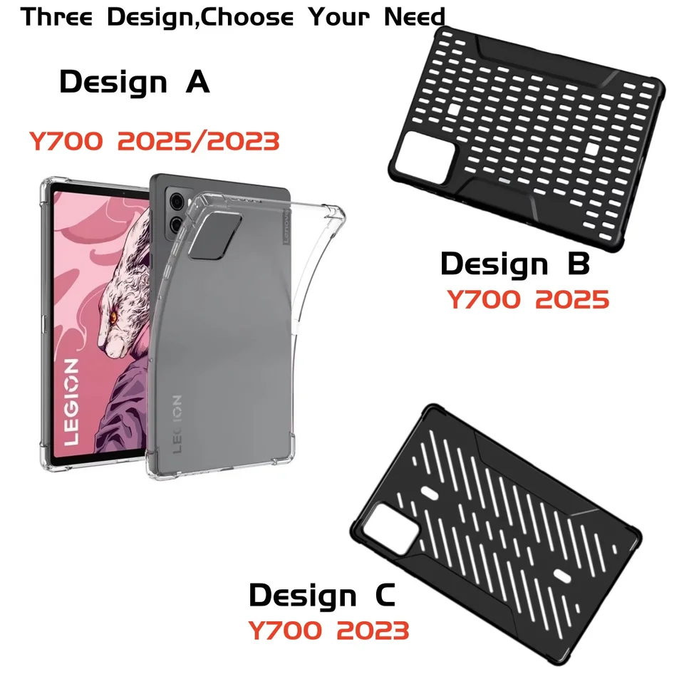 Soft TPU Back Cover for Lenovo Legion Y700 2026 Tablet Case Gen5