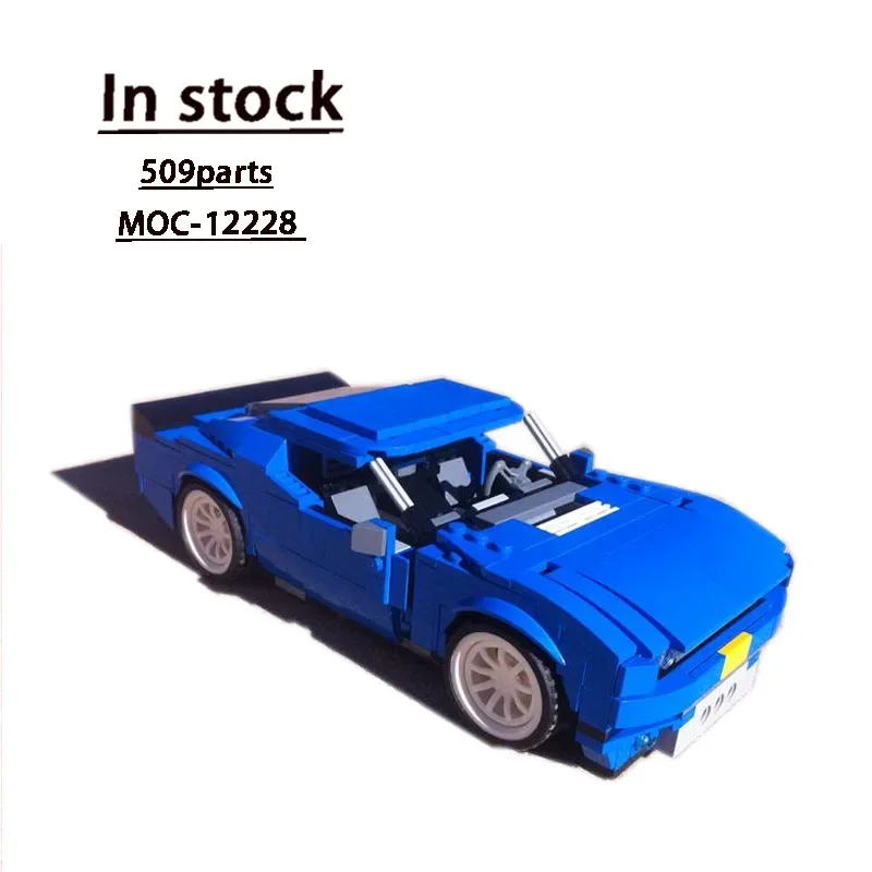 MOC-12228 Turbo Track Sports Car Assembly Splicing Building Block Model Adult Children's Birthday Building Blocks Toy Gift