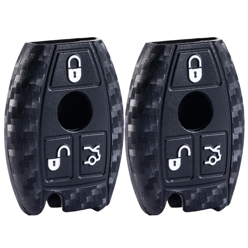 3 Buttons Silicone Car Key Case For Mercedes Benz CLS CLA GL R SLK AMG A B C S Class Procted