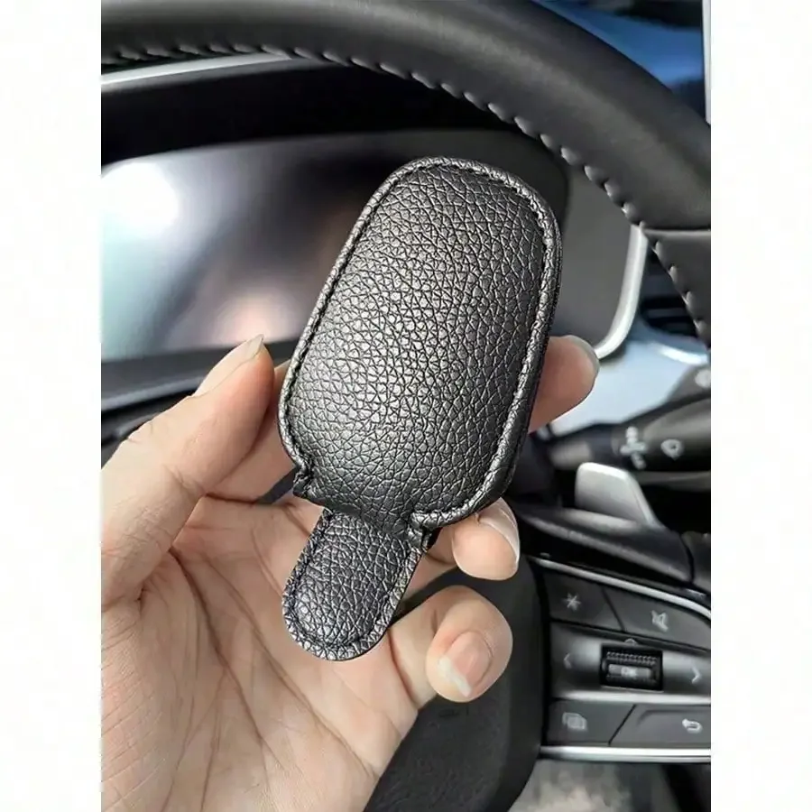 

1Pc Universal Car Sun Visor Glasses Clip, PU Material, Auto Eyeglasses Holder, Vehicle Interior Accessories