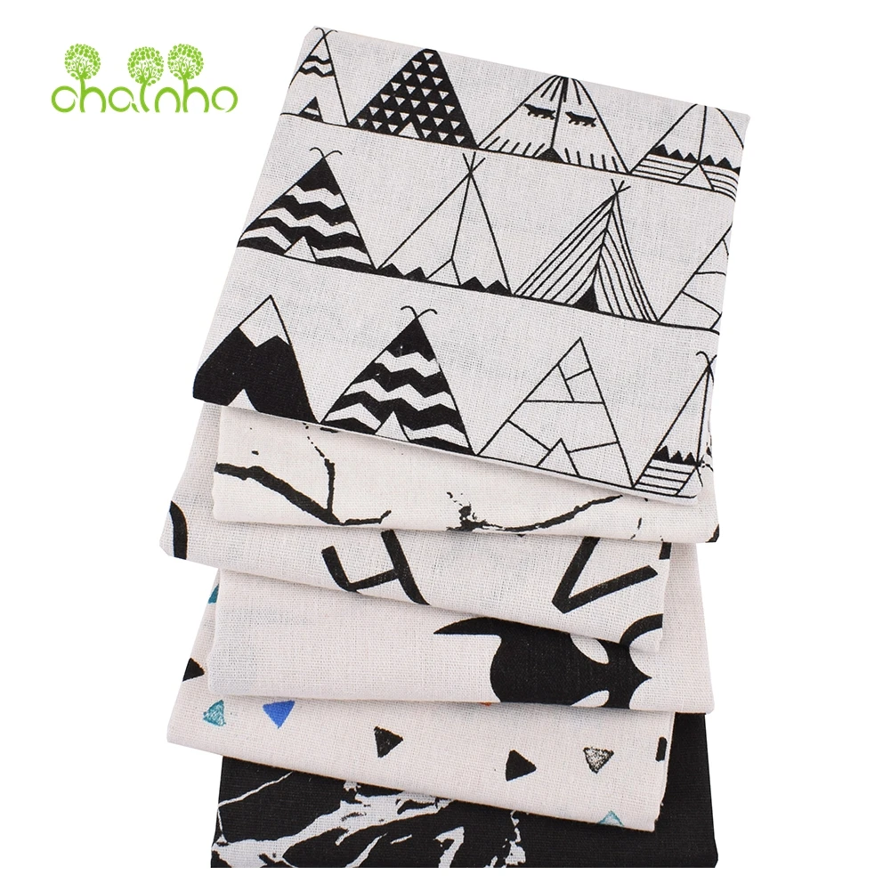 Chainho,Printed Cotton Linen F - Sewing Geotextile Fabric recension och pris
