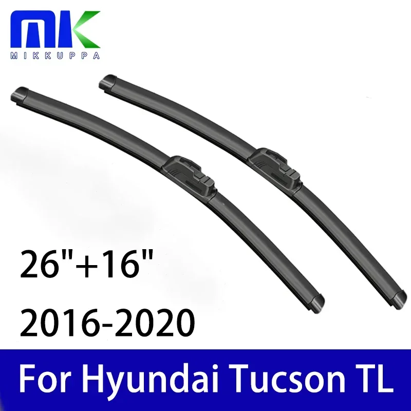 

Front Wiper Blade For Hyundai Tucson TL 2016 2017 2018 2019 2020 Windshield Windscreen 26"+16"