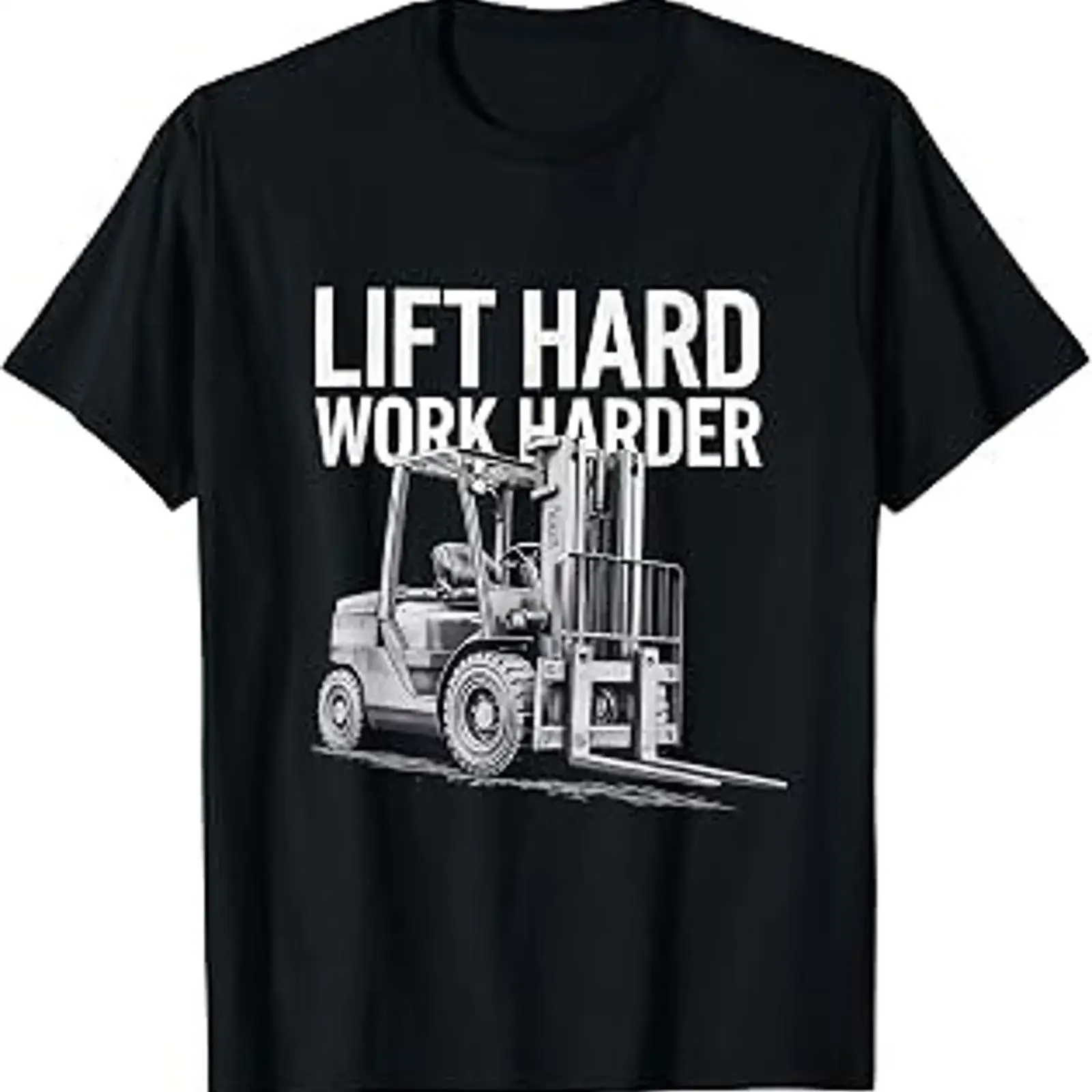 Forklift Operator Lift Hard Work Harder Driver T-Shirt Vintage Washed Slightly Soft Streetwear Bequeme Mode Vielseitig einsetzbar