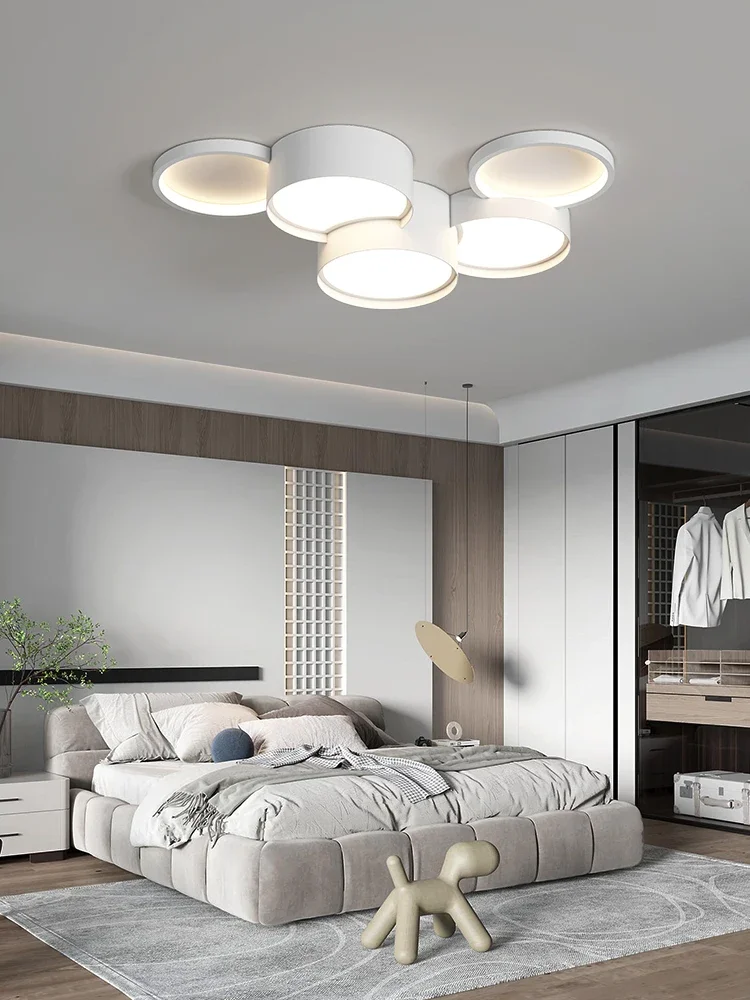Modern Led Circle Dimmable Chandeliers Simple Pendant Lamp Dining Living Room Bedroom Ceiling Light Lustre Fixture Home Decor