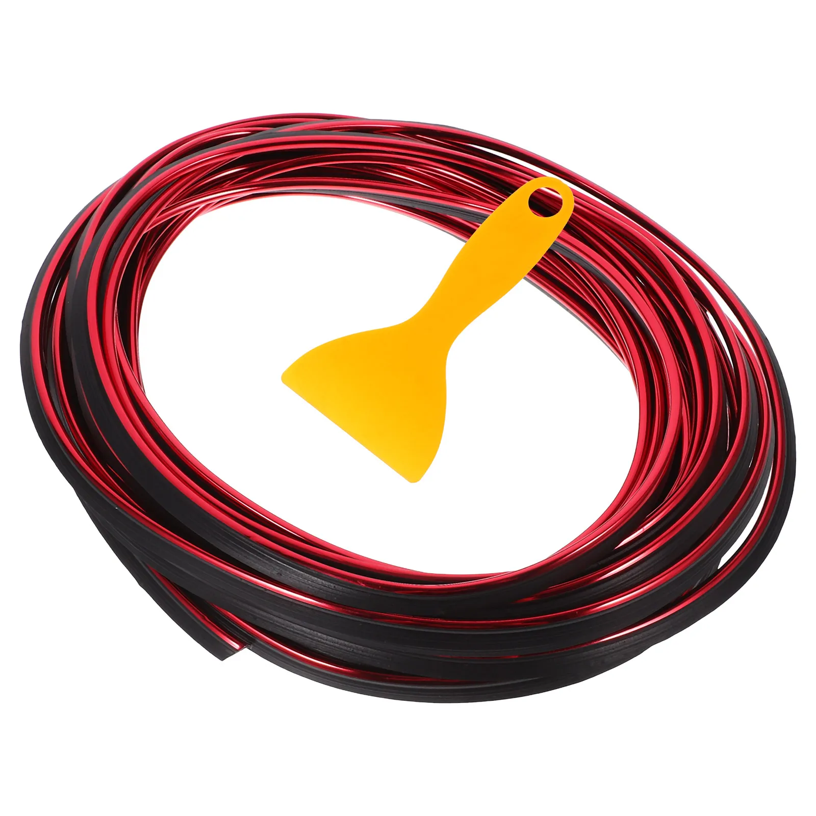 

10M Car Door Central Decorative Strips Electroplated Red Long Lasting Easy Install Interior Accessories Molding Trim Body