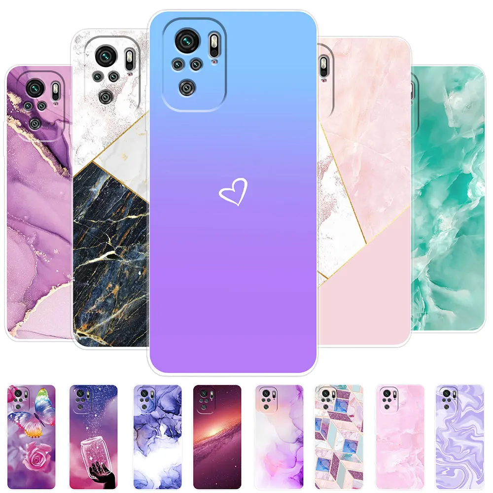 For Xiaomi Poco M5s Case Luxury Silicone TPU Soft Phone Cover Cases For Xiaomi Poco M5S M5s Fashion Transparent Fundas Capa