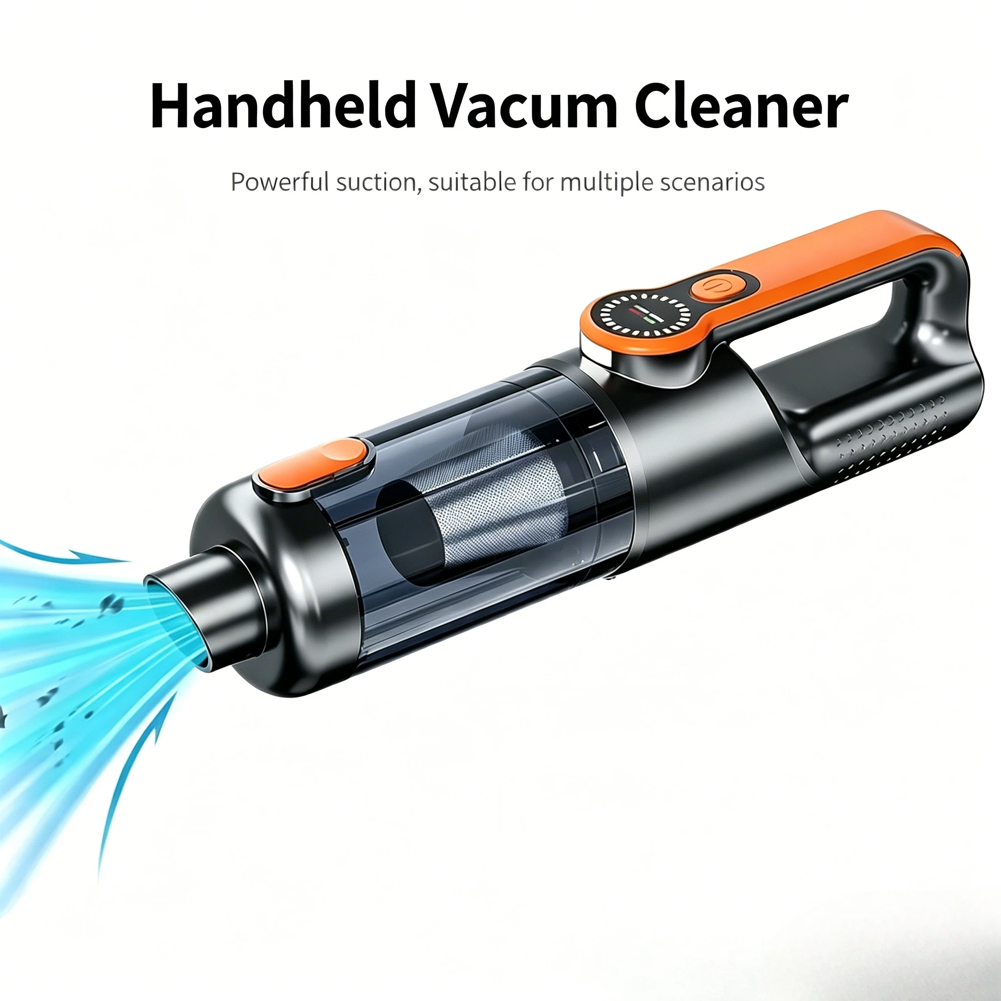 Handheld Car Vacuum Cleaner 17000PA High Power Strong Suction Household/Car Large Suction Vacuum Cleaner Convenient