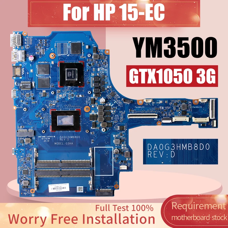 For HP 14 G5 14-CA Laptop Motherboard DA0G3HMB8D0 YM3500 N17P-G0-K1-A1 GTX1050 L71928-601 Notebook Mainboard