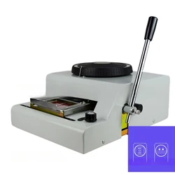 72 Characters PVC Card Embossing Machine, Letterpress Rotogravure Printing, Make Name Card Code Printer