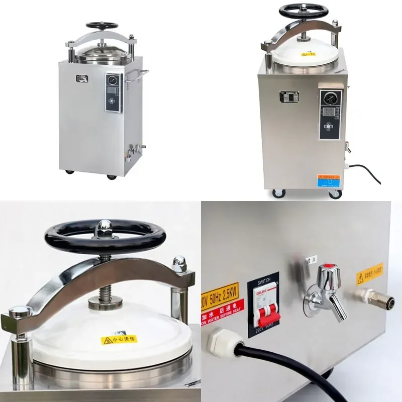 for High quality Digital Display Automated Steam Sterilizers for Laboratory and Medical Use Vertical Pressure Steam