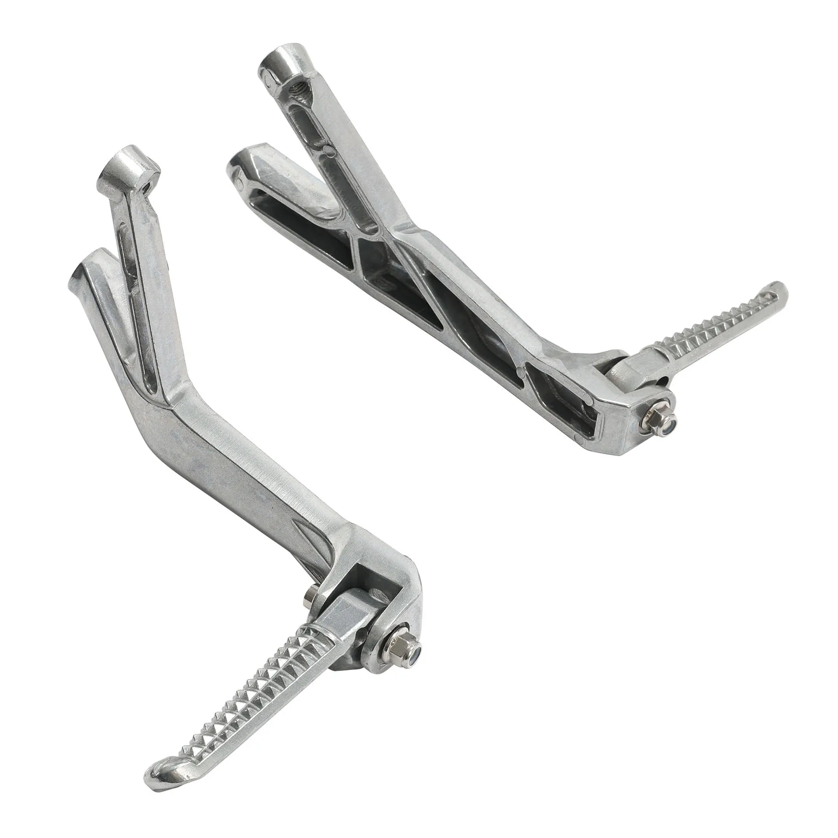 Motorcycle Rear Footpeg Foot Pegs Passenger Foot Pedal Bracket Kit For Yamaha YZF R1 R1S R1M YZF R6 YZF R7 2015-2024