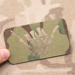 Navy SEAL Skeleton Finger Tactical Patch 2 x 3.5 inches