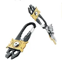 20 in 1 EDC Multi Tool Steel Knife Wrench Screwdriver Mini Portable Keychain Pocket for Outdoor Climbing Hiking Camping Survival