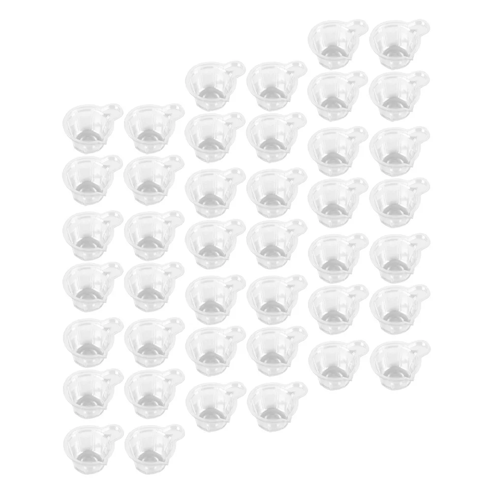 

100Pcs 40ml Crystal Epoxy Mixing Cups Transparent Plastic Supplies Good Flexibility Fast Restoration Service