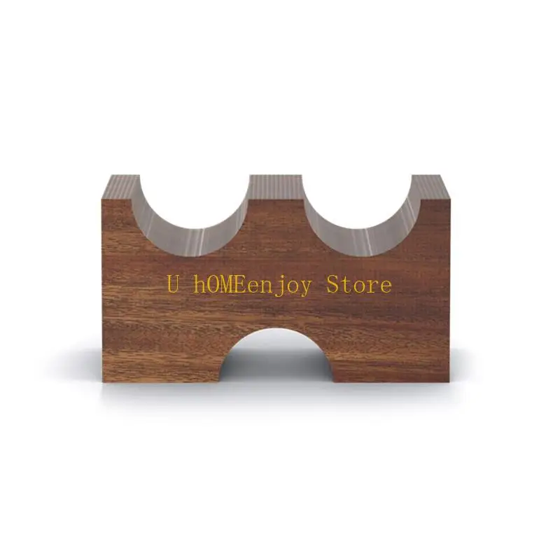 B0KF portátil Stand Wooden Audioed Cable Display Holder Rack Rack Tabletop Supply Line Bracket