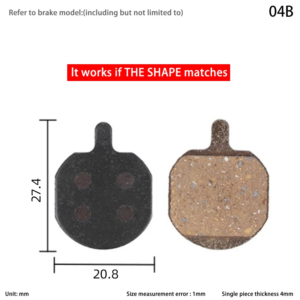 2 Pair Bicycle Disc Brake Pads For Hayes Sole MX2 MX3 MX4 MX5 CX5 GX-C GX2 JAK-5 BENGAL Resin/Copper MTB Cycling Accessories