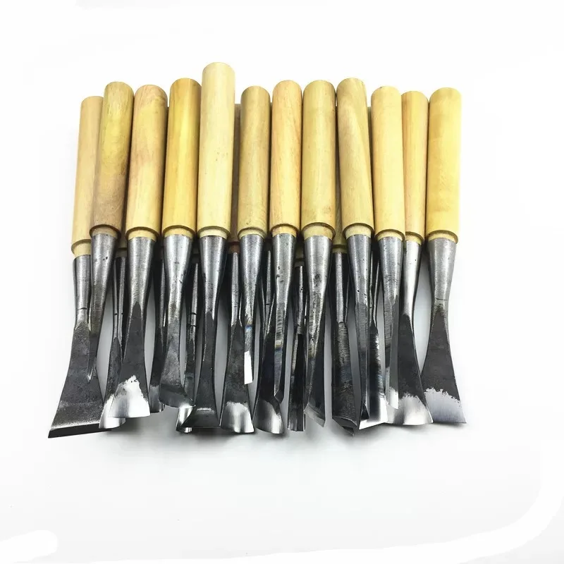 Hand Wood Carving Tools Chip 31pcs Detail Chisel / 31pcs General Chisel, Made And Ground By Hand