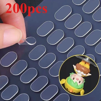200pcs Transparent Double-Sided Tape Pads - Non-Marking, Anti-Skid Adhesive for DIY…