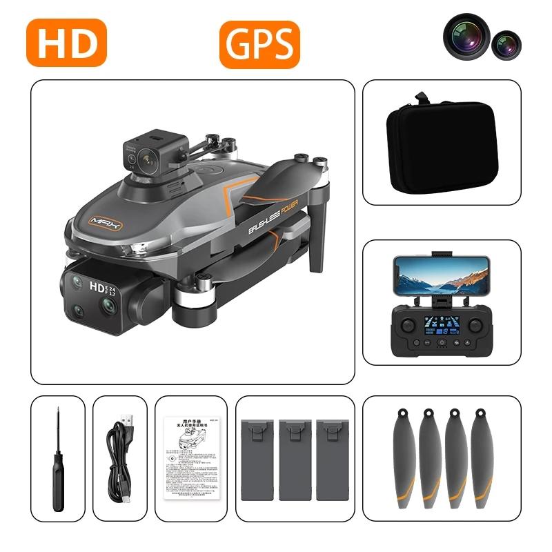 GPS Mini Drone 8K Professional RC Quadcopter FPV Dron with 4K Camera Obstacle Avoidance Brushless Helicopter Aircraft