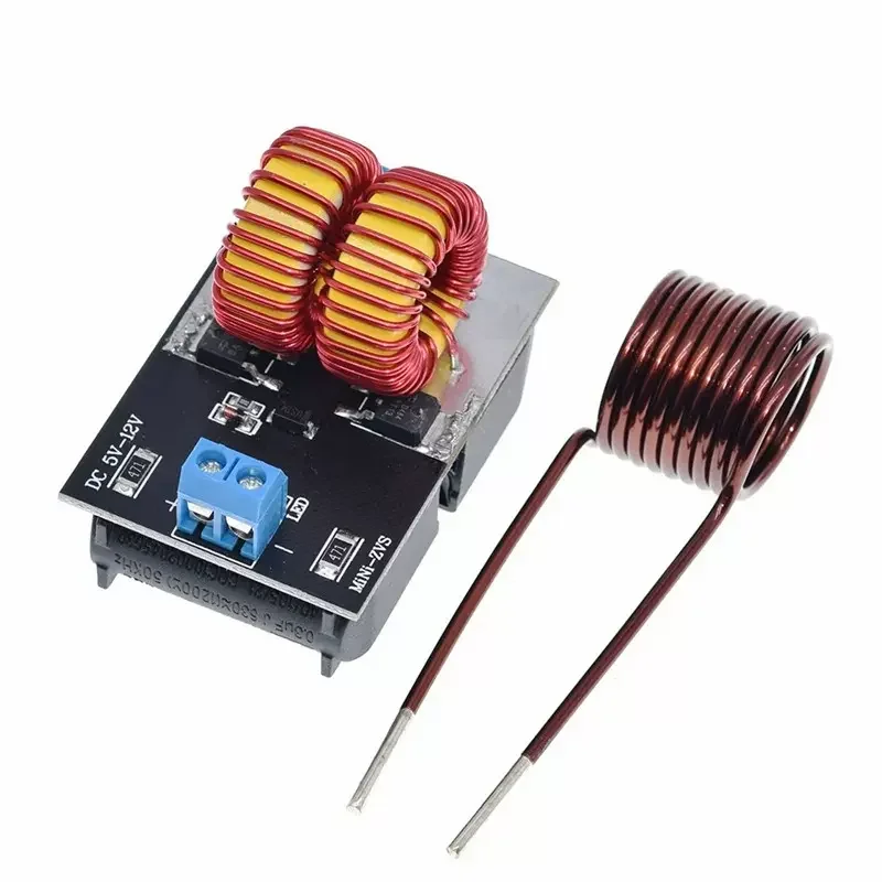 Hot Sale DC 5V-12V 120W Mini ZVS Induction Heating Power Module Tesla Jacobs Ladder With Heating Coil