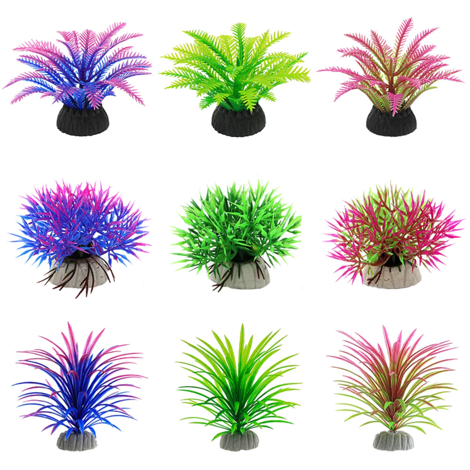 Stunning and Beautiful Eco-Friendly Lifelike Artificial PVC Aquarium Decorative Plant Leaves - Gorgeous and Elegant Simulation F