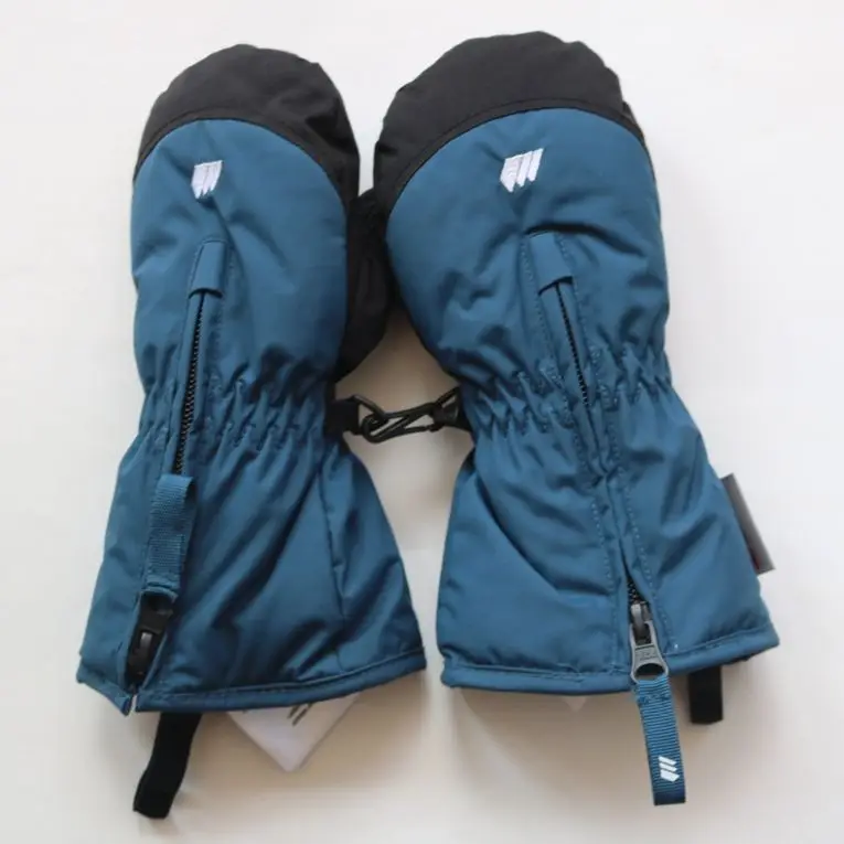 厚手の綿フリーススキーグローブ子供用保温雪合戦グローブユニセックス小中型子供用