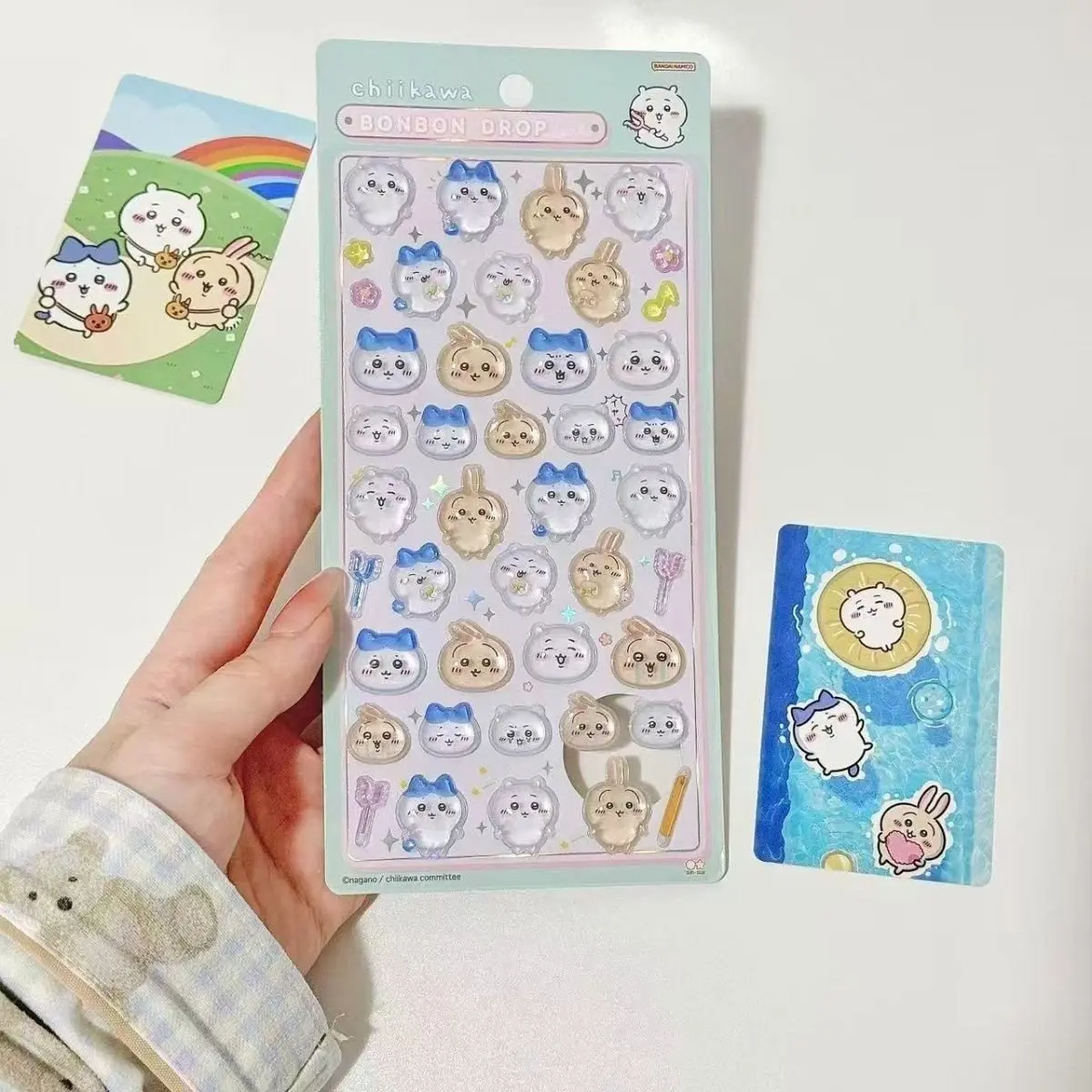 Cartoon Niedliche Chiikawa 3D Jelly DIY Kristall-Aufkleber Usagi Hachiware Wasserfeste Handy-Laptop-Tasse Anime Kawaii-Stil Dekoratives Geschenk – Detail 3
