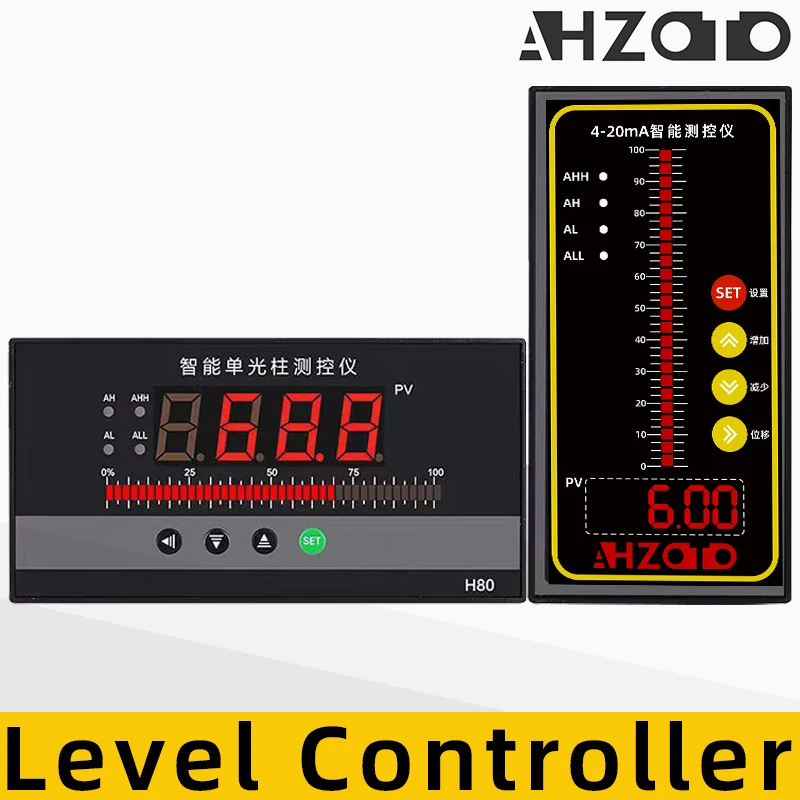 Instrumento de Controle de Transmissor de Nível de Água Display Digital Inteligente Entrada Universal 420ma Rs485 Saída de Relé