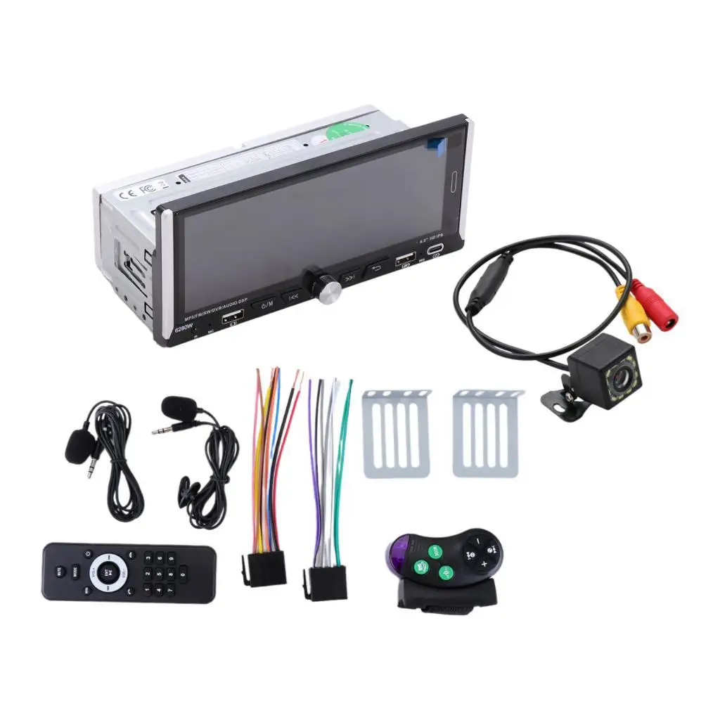 Car Stereo Audio Video .86 inch IPS Touch Screen 1280x480 Resolution Black