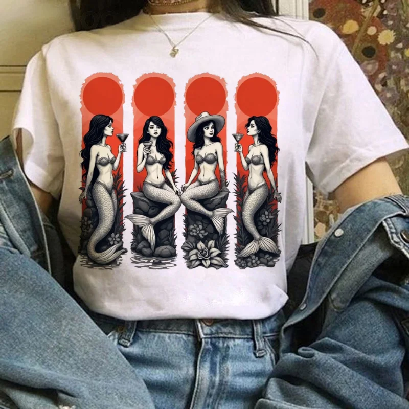 Book Pattern Women's Cute Duck Print Short Sleeved Cartoon O-Neck Versatile Top T-Shirt Summer Women's Casual Simple T-Shirt