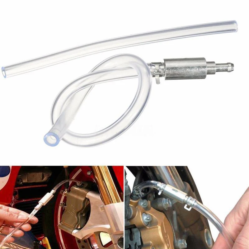 1pcs Clutch Brake Bleeder Hose One Way Valve Tube Bleeding Tool Kit Motorcycle Car Brake Bleeder Tool Kit